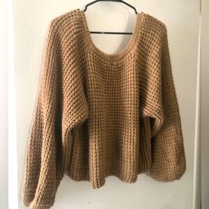 Brown knit sweater